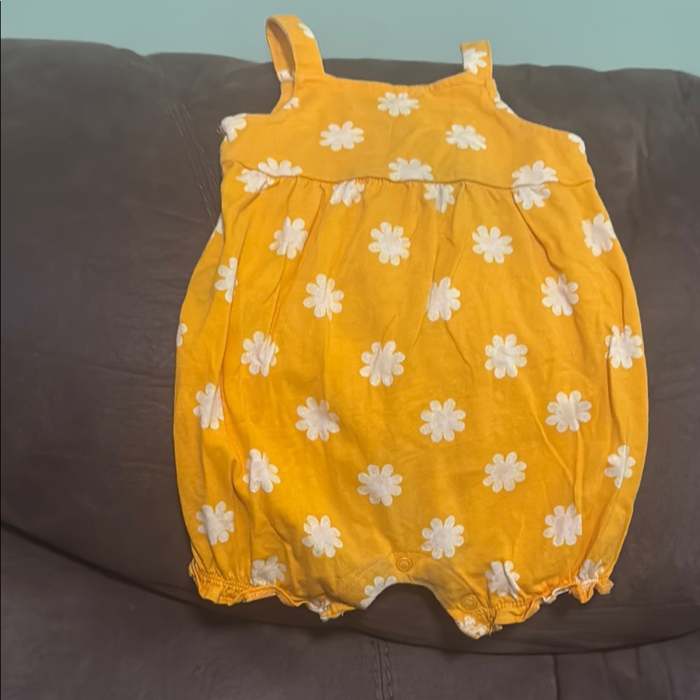 Carter's Yellow Floral Bodysuit